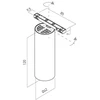 9,6W LED šviestuvas į magnetinius bėgelius XNEO, juodas, 3000K, dimeriuojamas, reguliuojamas