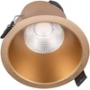 9W LED įleidžiamas šviestuvas PT 09, matinės aukso sp., 4000K, IP44