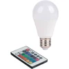 9W LED lemputė, balta, E27, 4000K/RGB