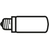 9W LED lemputė, E14, T28, 3000K, dimeriuojama