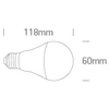 9W LED lemputė, E27, balta, 2700/3000/4000K, 9G09/V/E