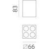 9W LED lubinis šviestuvas INVISIBLE, baltas, 3000K, dimeriuojamas, P3980200BDT