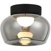 9W LED lubinis šviestuvas NADIA, juodos/dūmų sp., 3000K, 4339300