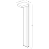 9W LED pastatomas lauko šviestuvas, juodas, 2700K, E297-27