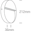 9W LED sieninis šviestuvas, baltas, 3000K, 67360/W/W
