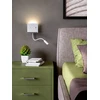 9W LED sieninis šviestuvas MOKA, baltas, 3000K, su USB