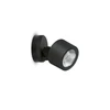 9W LED sieninis šviestuvas NOA 50 WALL, juodas, 3000K, 60°, IP66, dimeriuojamas