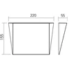 9W LED sieninis šviestuvas STEALTH, matinės juodos sp., 3000/4000K, dimeriuojamas, 01-3223