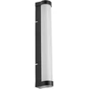 Sieninis šviestuvas 9W LED veidrodžio šviestuvas OBRIS TUBE, juodas, 3000/4000K, dimeriuojamas, IP44