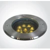 9x1,5W LED įleidžiamas į žemę lauko šviestuvas, plieno sp., 3000K, IP67, reguliuojamas šviesos kampas, 69074B/W