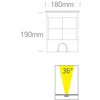 9x1,5W LED įleidžiamas į žemę lauko šviestuvas, plieno sp., 3000K, IP67, reguliuojamas šviesos kampas, 69074B/W