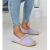 Abia violetinės espadrilės su cirkonais