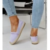 Abia violetinės espadrilės su cirkonais