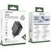 Sieninis įkroviklis Acefast A57 GaN 2xUSB-A+USB-C PD35W EU (juodas)