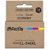Rašalo kasetė - Actis KC-546 suderinama su Canon CL-546XL Supreme, 15 ml, 180 puslapių, magenta, mėlyna, geltona