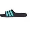Adidas Adilette Aqua Slides vaikiškos šlepetės juodos ir mėlynos JS2497