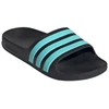 Adidas Adilette Aqua Slides vaikiškos šlepetės juodos ir mėlynos JS2497