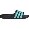 Adidas Adilette Aqua Slides vaikiškos šlepetės juodos ir mėlynos JS2497