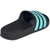 Adidas Adilette Aqua Slides vaikiškos šlepetės juodos ir mėlynos JS2497