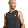 adidas Bėgimo pagrindiniai vyriški marškinėliai juodi KB5969