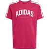 adidas Codes Kolegijos stiliaus grafiniai marškinėliai vaikams rožiniai KA9764