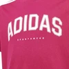 adidas Codes Kolegijos stiliaus grafiniai marškinėliai vaikams rožiniai KA9764