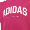 adidas Codes Kolegijos stiliaus grafiniai marškinėliai vaikams rožiniai KA9764