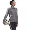 adidas Condivo 22 treniruočių striukė su užtrauktuku per visą ilgį W HD2280 sportinis megztinis