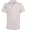 adidas Entrada 26 Polo šviesiai pilki vaikiški marškinėliai JZ6628