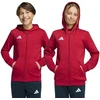 adidas Entrada 26 Vaikiškas džemperis su pilnu užtrauktuku Raudonas KH1781