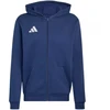adidas Entrada 26 Vaikiškas džemperis su gobtuvu ir pilnu užtrauktuku Tamsiai mėlynos KH1784