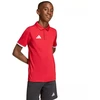 adidas Entrada 26 vaikiški raudoni Polo marškinėliai JZ6626