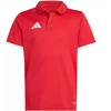 adidas Entrada 26 vaikiški raudoni Polo marškinėliai JZ6626