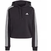 adidas Essentials 3-Stripes French Terry sutrumpintas bliuzonas su gobtuvu moterims IC8767