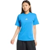 adidas Essentials 3-Stripes medvilniniai moteriški marškinėliai, šviesiai mėlyni, KC5197
