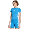 adidas Essentials 3-Stripes Slim Baby stiliaus marškinėliai, šviesiai mėlyni KD2341