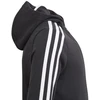 Adidas Essentials 3S Jaunimo džemperis su gobtuvu ir užtrauktuku GQ8356