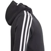 Adidas Essentials 3S Jaunimo džemperis su gobtuvu ir užtrauktuku GQ8356
