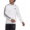 Adidas Essentials Flisinis Džemperis su gobtuvu su 3 juostelėmis M GU2522