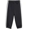adidas Essentials Joggeriai 3 juostelių Fleece džemperis su gobtuvu Sportinis kostiumas vaikams Juodas JD6484