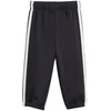 adidas Essentials Joggeriai 3 juostelių Fleece džemperis su gobtuvu Sportinis kostiumas vaikams Juodas JD6484