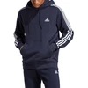 Adidas Essentials prancūziško frotė džemperis su gobtuvu 3 juostelės, M, IC0436