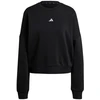 adidas Essentials Small Logo Feelcozy moteriškas džemperis, juodas JC5932