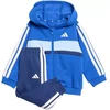 adidas Essentials Tiberio 3 Dryžuotas Fleece Sportinis Kostiumas Vaikams Mėlynas KC6004