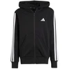 adidas Essentials Vaikiškas džemperis su užtrauktuku, juoda ir balta, JD6494