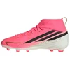 Adidas F50 Hyperfast League Mid FG vaikiški futbolo bateliai, rožiniai KK1315