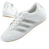 Adidas moteriški sportiniai Taekwondo bateliai su nėriniais, balti, stilingi, odiniai