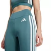 Adidas Optime Essentials Moteriški 7/8 leginsai su 3 juostelėmis, žali JY2152