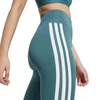 Adidas Optime Essentials Moteriški 7/8 leginsai su 3 juostelėmis, žali JY2152