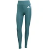 Adidas Optime Essentials Moteriški 7/8 leginsai su 3 juostelėmis, žali JY2152